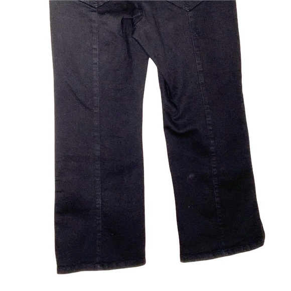 For THE REPUBLIC black relaxed fit denim pants with side hem zippers. Size 12 - Picture 6 of 10